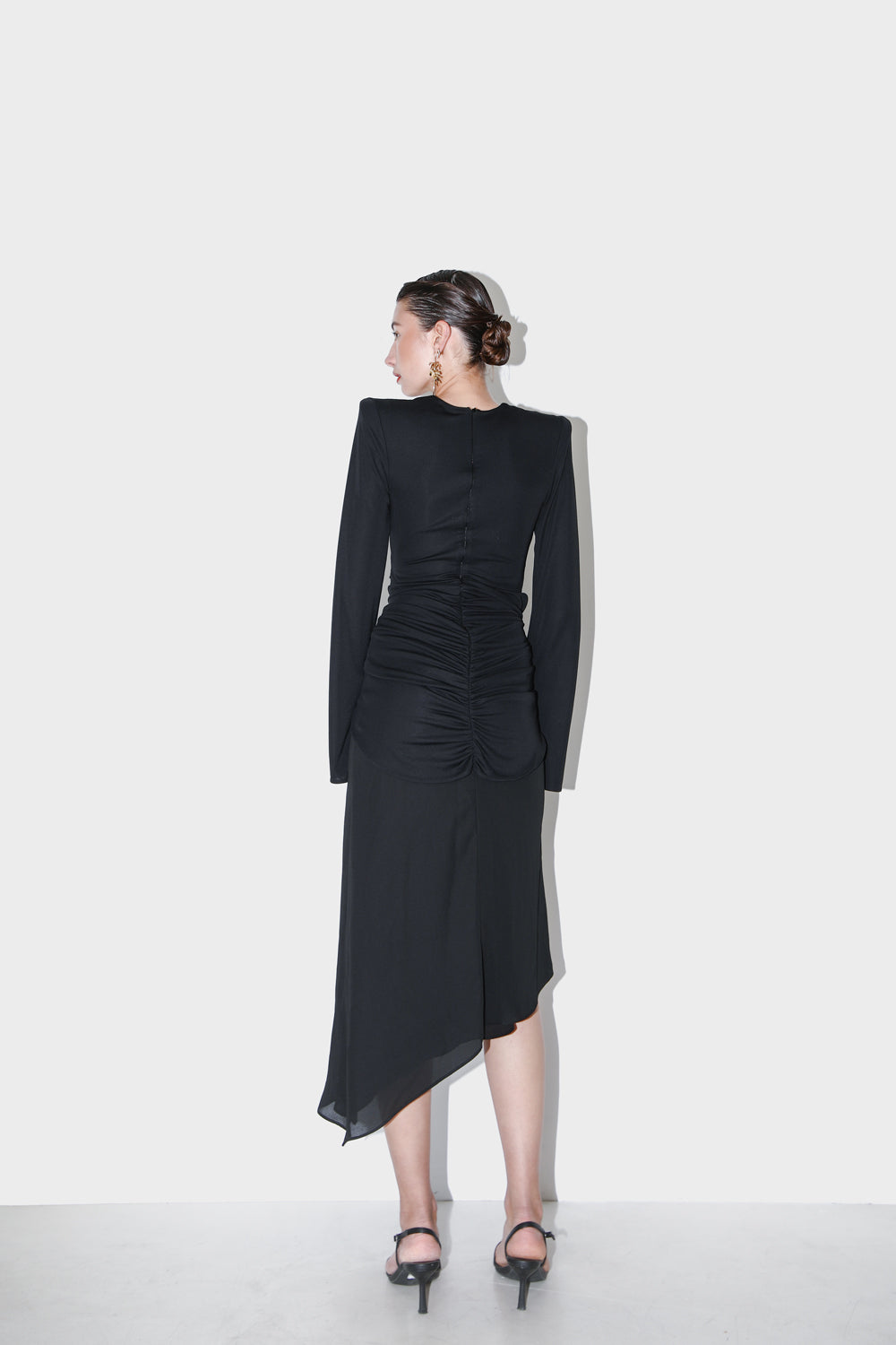 Asymmetric dress MOKSHA black